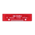 thumbnail image 3 of Placa del módulo sensor detección infra 3.3V-5V conveniente 8 canales reutilizable PCB rojo, 3 of 9