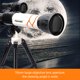 thumbnail image 2 of Telescopio infantil portátil para observar estrellas y la luna con 3 oculares (20X, 30X, 40X) - Lente de 70mm y estructura refractiva - Incluye kit completo en color amarillo, 2 of 6