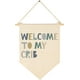 thumbnail image 2 of Regalo para guardería para niños, bienvenido a mi cuna, banderín colgante de lona con bandera, cartel de pared, decoración, regalo para guardería, bebé, niño, recién nacido, sobrino, dormitorio adoles, 2 of 4