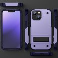 thumbnail image 6 of Designed for iPhone 15 Case, with Hidden Kickstand Military Grade Drop Protection Dustproof Hybrid Hard PC Kickstand Phone Case Cover for Men Women for iPhone 15, Lightpurple, 6 of 7