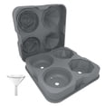 thumbnail image 1 of Tray Mikiwon Rose Trays With Covers 2 Cavity Silicone Rose Ice Tray & 2 Ice Maker Easy Release Large Form For Chilled W Shape And Store Silicone Tray Baby Cubes Food Storage Freezer Trays for Storage, 1 of 3