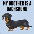 thumbnail image 2 of CafePress - My Brother Is A Dachshund Body Suit - Long Sleeve Cotton Baby Bodysuit, 2 of 4