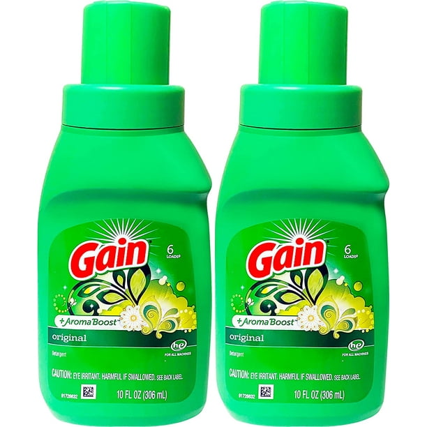 Gain, Original Laundry Detergent, Two 10 oz. Bottles