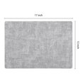thumbnail image 4 of REGALWOVEN Set of 6 Faux Leather Placemats, Placemats for Kitchen Dining Table Decor, Heat Resistant Table Placemats Wipeable Place Mat Gray White 17*12in, 4 of 7