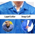 thumbnail image 3 of Lightweight 8812 Fabric, Lapel Collar, Snap Cuff ESD Jacket, 3 of 4
