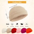 thumbnail image 3 of Zukuco Trawler Beanie Watch Hat Roll-up Edge Fisherman Beanie for Men Women, 3 of 6