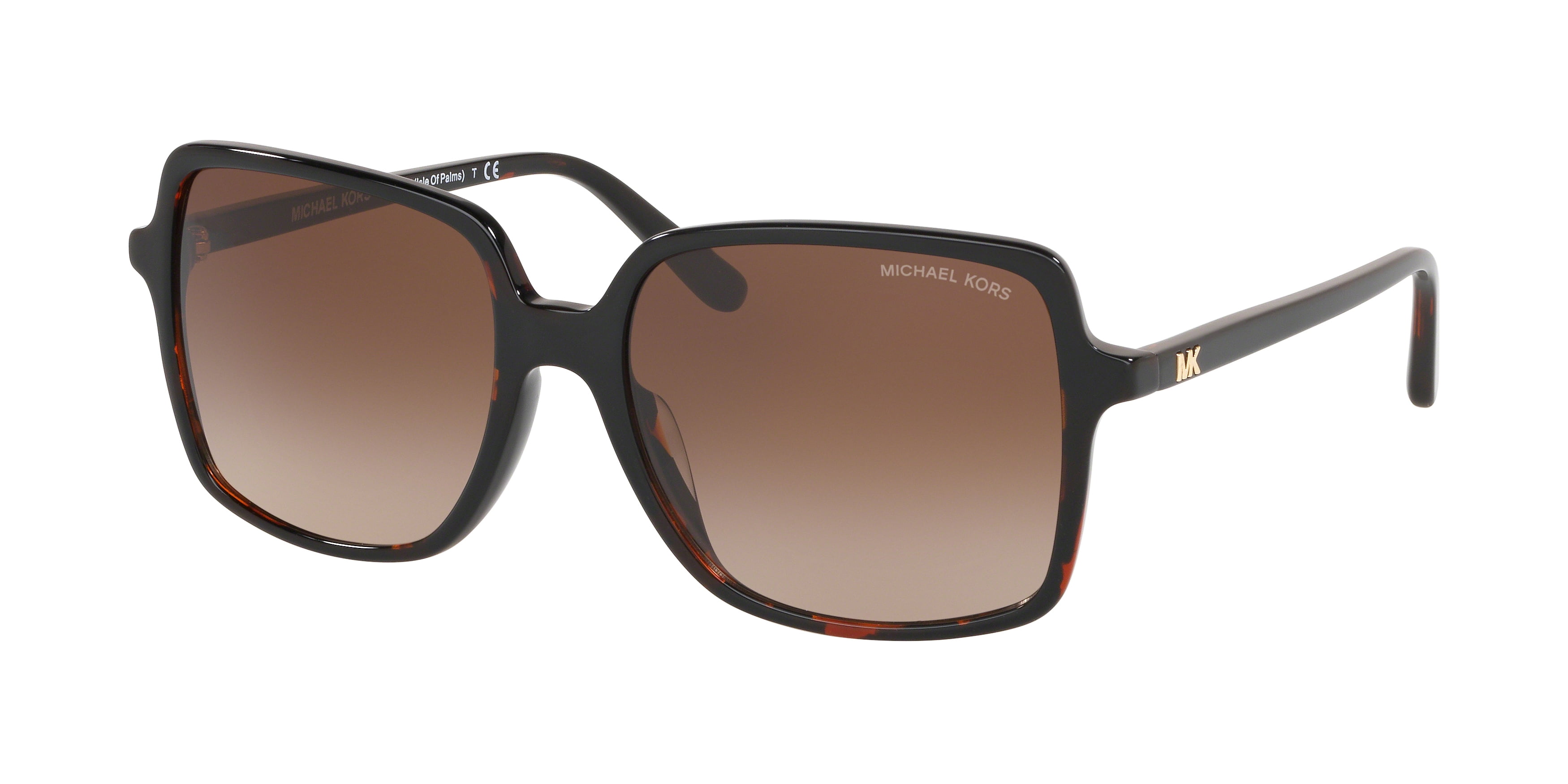 Michael Kors Isle of Palms MK 2098U Plastic Womens Square Sunglasses Dark Tortoise 56mm Adult