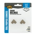 thumbnail image 5 of M-D Building Products 32039 3/8 in. Pewter Aluminum Bullnose Square Dual Purpose Corner, 5 of 6