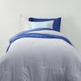 thumbnail image 6 of The Preferred Dorm Essentials Value Pack in Gracie Washed Blue & Gray, 23-Piece Twin XL Bedding Comforter Set, With Comforter, Sheets, Bonus Topper, 100% Cotton Towels, Organization, & Storage by Dawn, 6 of 8