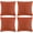 Burnt Orange, variant on 4 Packs Peach Decorative Throw Pillow Covers 22x22 Inch for Living Room Couch Bed, Rustic Modern Farmhouse Boho Home Decor, Soft Plush Corduroy Cute Square Accent Cushion Case 55x55 cm