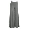 thumbnail image 3 of Made by Johnny Women's Chic Palazzo Lounge Pants XXL HEATHER_DARK_GREY, 3 of 6