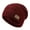 Red, variant on sunsanly Winter Men Hat Knitted Stretchy Piled Hat Thick Plush Lining Solid Color Ear Protection Warm Daily Wear Cap Outdoor Skiing Skating Headwear
