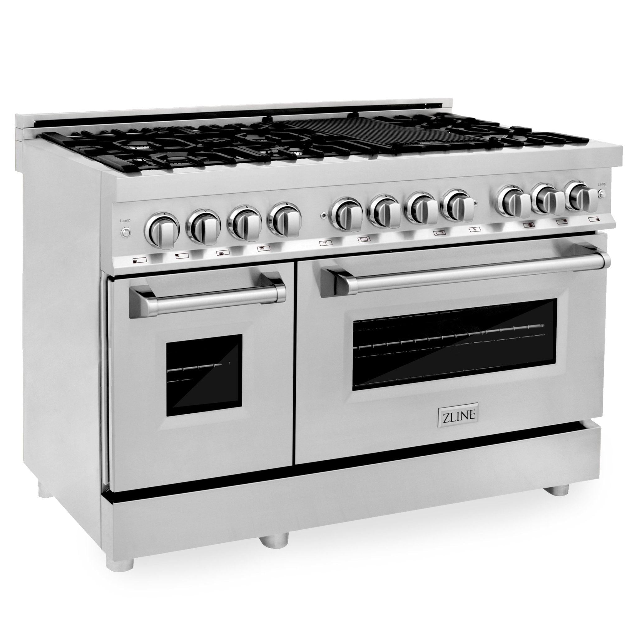 ZLINE 48 in. Professional Dual Fuel Range with Blue Matte Door (RA-BM-48)
