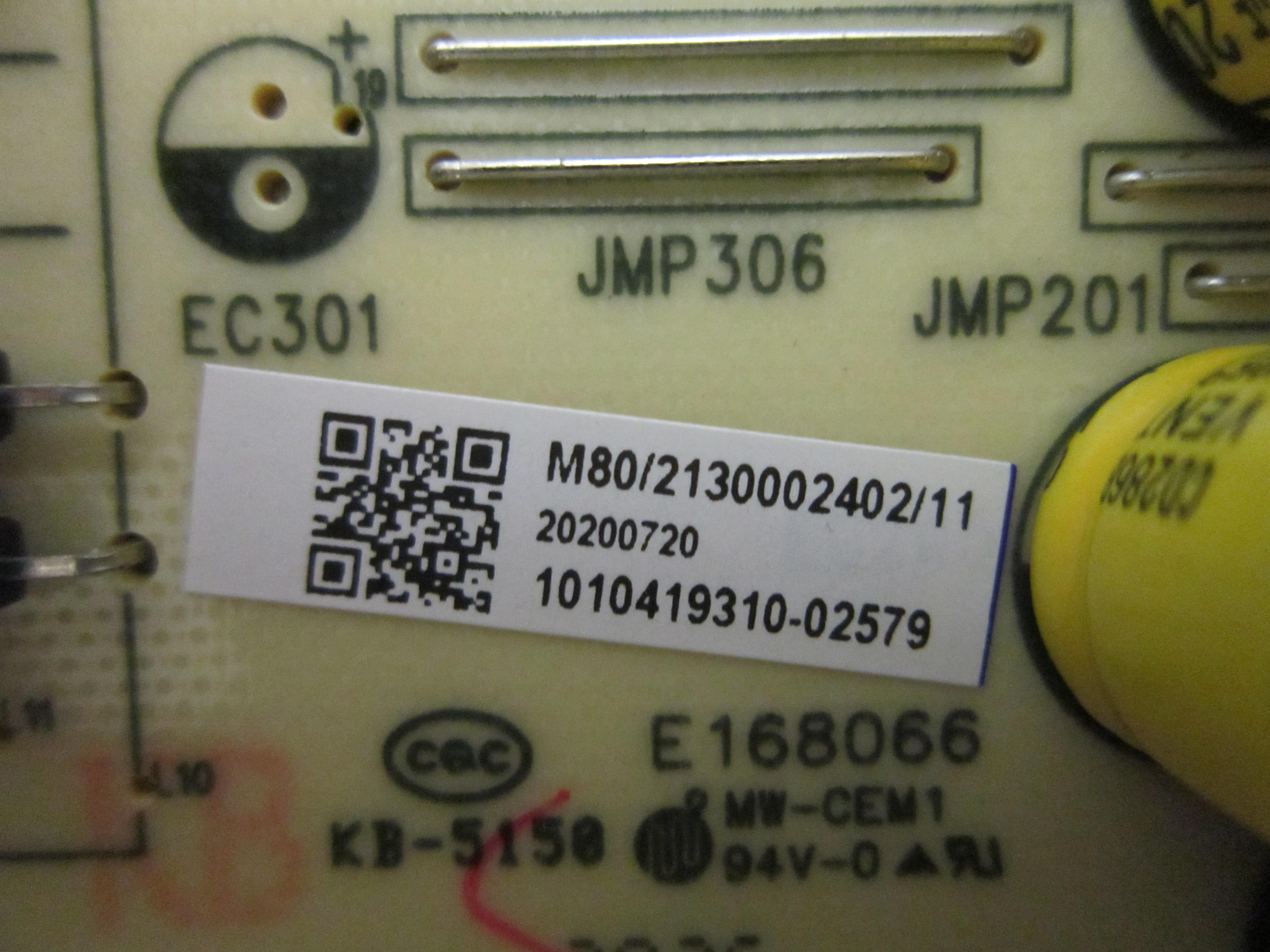 Element E4AA55R, RTRU5527-B Power Board (TV5502-ZC02-01 