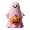 thumbnail image 2 of Pink Ghost Halloween Decor Indoor,Cute Resin Pumpkin Pink Ghost Decor Figurine,Halloween Miniature Figurine Party Centerpiece Unique Gift Idea (D), 2 of 6