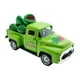 thumbnail image 1 of Mini camioneta vintage de metal verde con decoración de sandía, estilo granja realista con 6 mini sandías de resina para decoración del hogar., 1 of 9
