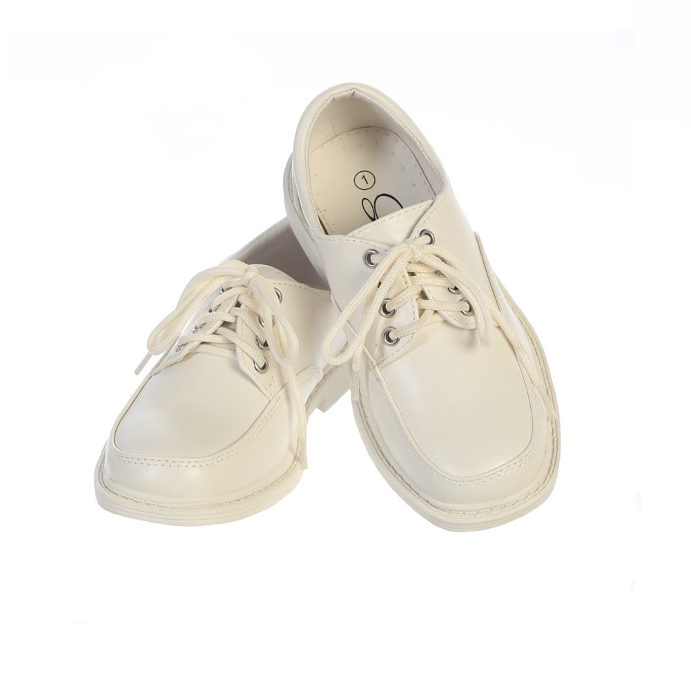 Lito - Boys Ivory Matte Lace-Up Closure 