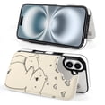 thumbnail image 3 of Compatible with iPhone 11 12 13 mini 14 15 16 Pro Max Plus Wallet Case with Card Holder, PU Leather Kickstand Card Slots Case ( Cute Bear Love, iPhone 16 Plus), 3 of 7