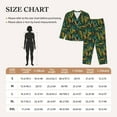 thumbnail image 4 of Gaeub Jungle Leopard Yellow Women' Long-Sleeve Shirt and Full-Length Bottom Pajama Set Loungewear Soft Pjs Sleepwear Set-X-Large, 4 of 7