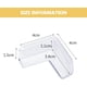 thumbnail image 3 of Paquete de 8 protectores de esquinas para bebé, protectores de esquinas transparentes para muebles y protectores de seguridad para bordes de mesa y esquinas afiladas, a prueba de bebés (form, 3 of 4