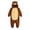 Brown-Z01, variant on Generic Plush Lion Hooded Jumpsuit for Boys Girls, Cute Animal Flannel Bodysuit with Fluffy Mane and Tail, Autumn Holiday Party Wear