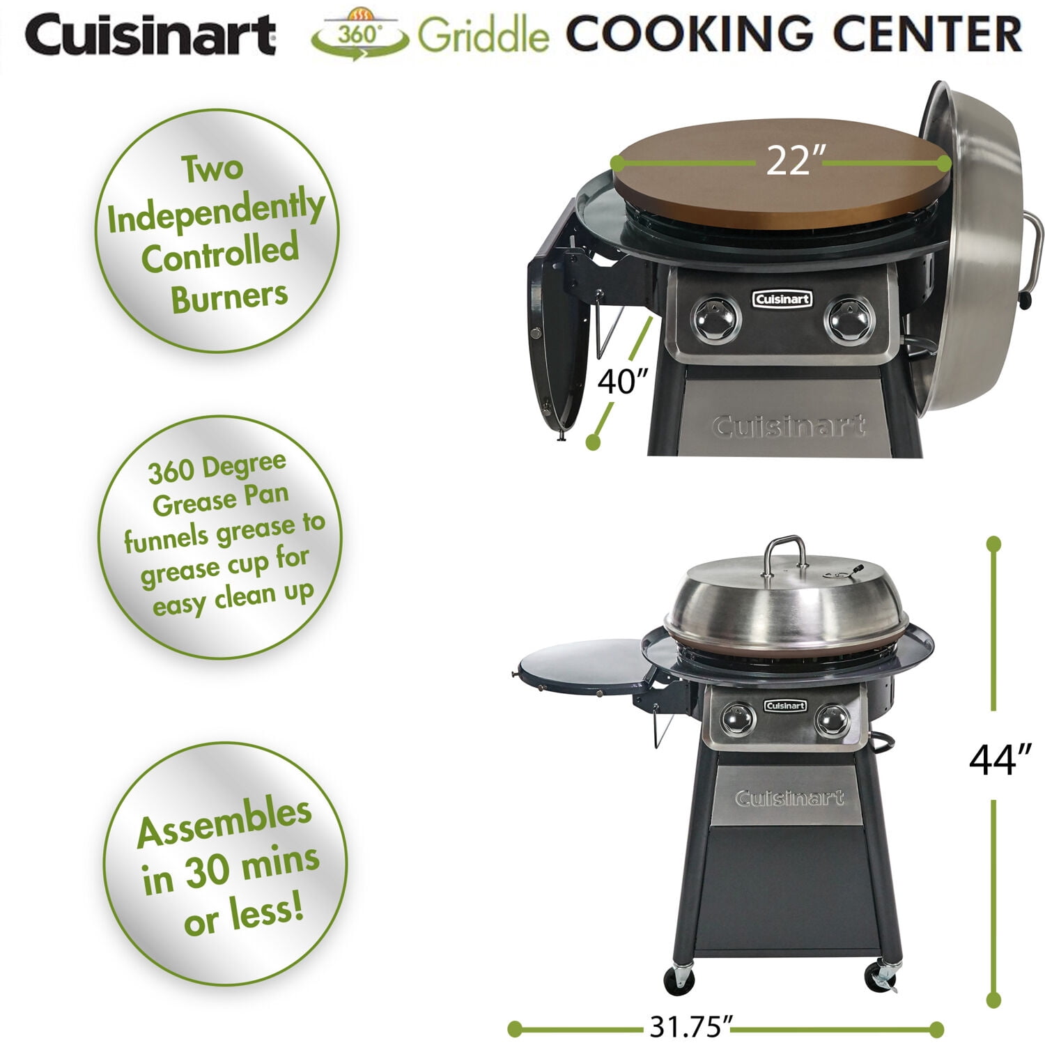 Cuisinart 360° Griddle Outdoor Cooking Center