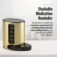 thumbnail image 6 of MEDca Stackable Weekly Pill Organizer, 4 Times a Day Medication Reminder, 6 of 10