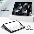 thumbnail image 2 of New iPad (2022) Case, Dteck Slim Tri-Fold Standing Protective Case with Hard Back Shell for Apple iPad 10th Generation 2022 10.9 inch, Lazy Cat, 2 of 8