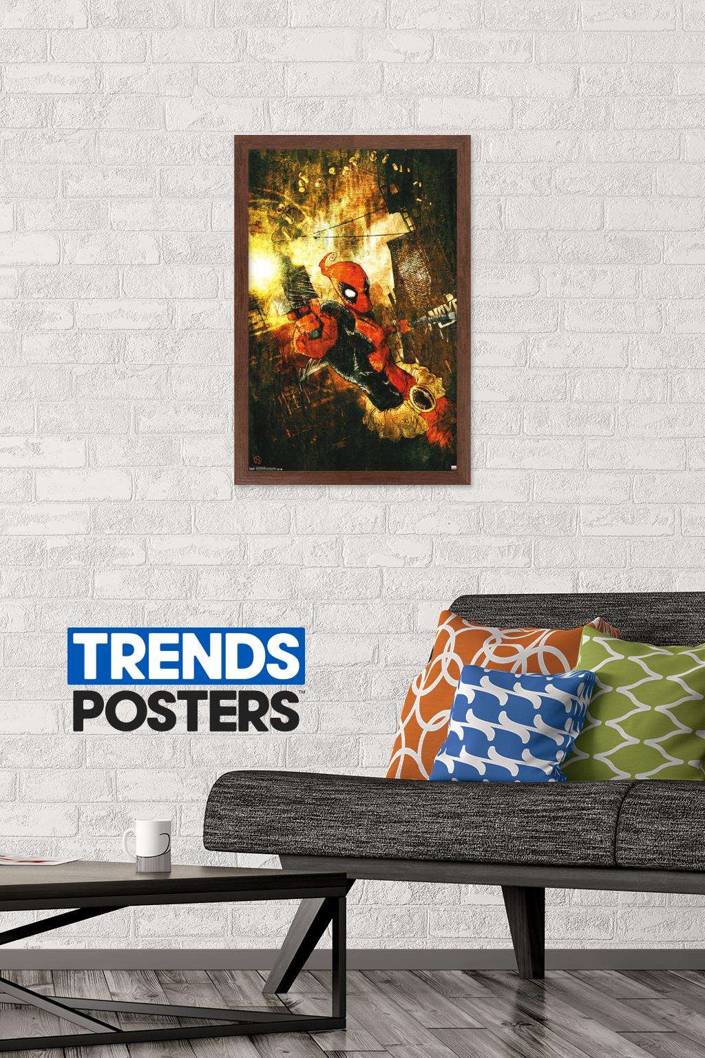 Marvel Comics - Deadpool - Shells Wall Poster, 14.725" x 22.375", Framed