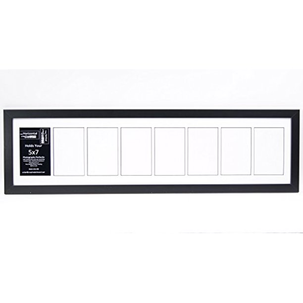 Creative Letter Art 8 Opening Glass Face Black Picture Frame to hold 5