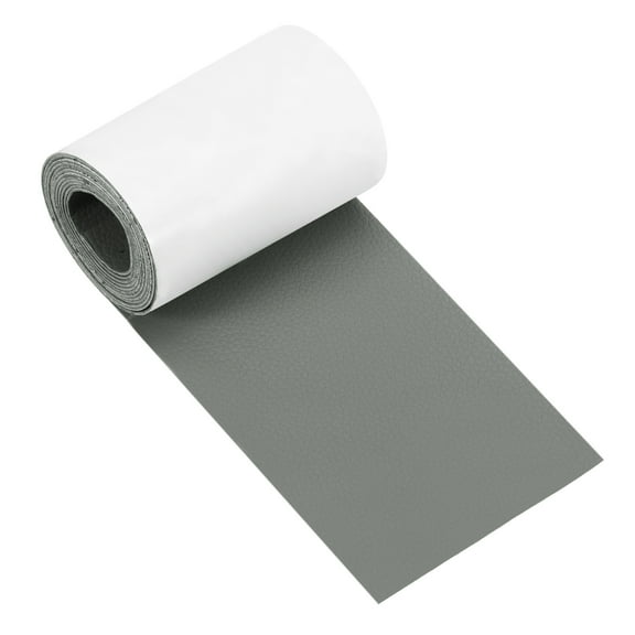Uxcell Leather Repair Patch 3"x60" Self-Adhesive Repair Tape Kit Smooth Grain Gray