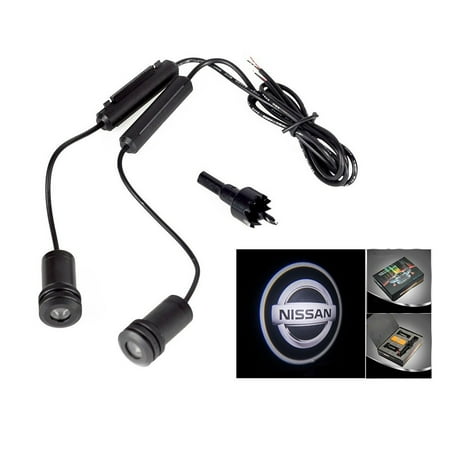 - 2x Nissan Logo 5W Car Door Ghost Laser Projector LED Light 4th Generation