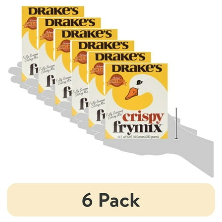 (6 pack) Drakes Batter Mix Drakes Fry Mix, 10 oz