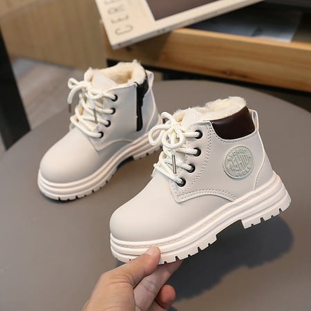 

Winter children s snow boots plus velvet warm cotton shoes boys rhubarb boots girls shoes Martin boots