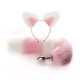 thumbnail image 1 of Sexy Fox Tail Anal Plug Cute Cat Ears Headbands Set Nipple Clip Neck Collar Metal Butt Plug Couple Cosplay For Adult Sex Toys, 1 of 5