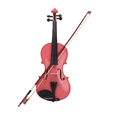 thumbnail image 3 of Tcbosik Acoustic Violin 4/4 Full Size for Adults Beginners, Fiddle Starter Kit with Case, Bow and Rosin, Pink, 3 of 11