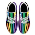 thumbnail image 2 of Unisex Rainbow Sneakers, LGBT Shoes for Men Women Lightweight Breathable Running Shoes White Size 8, 2 of 7