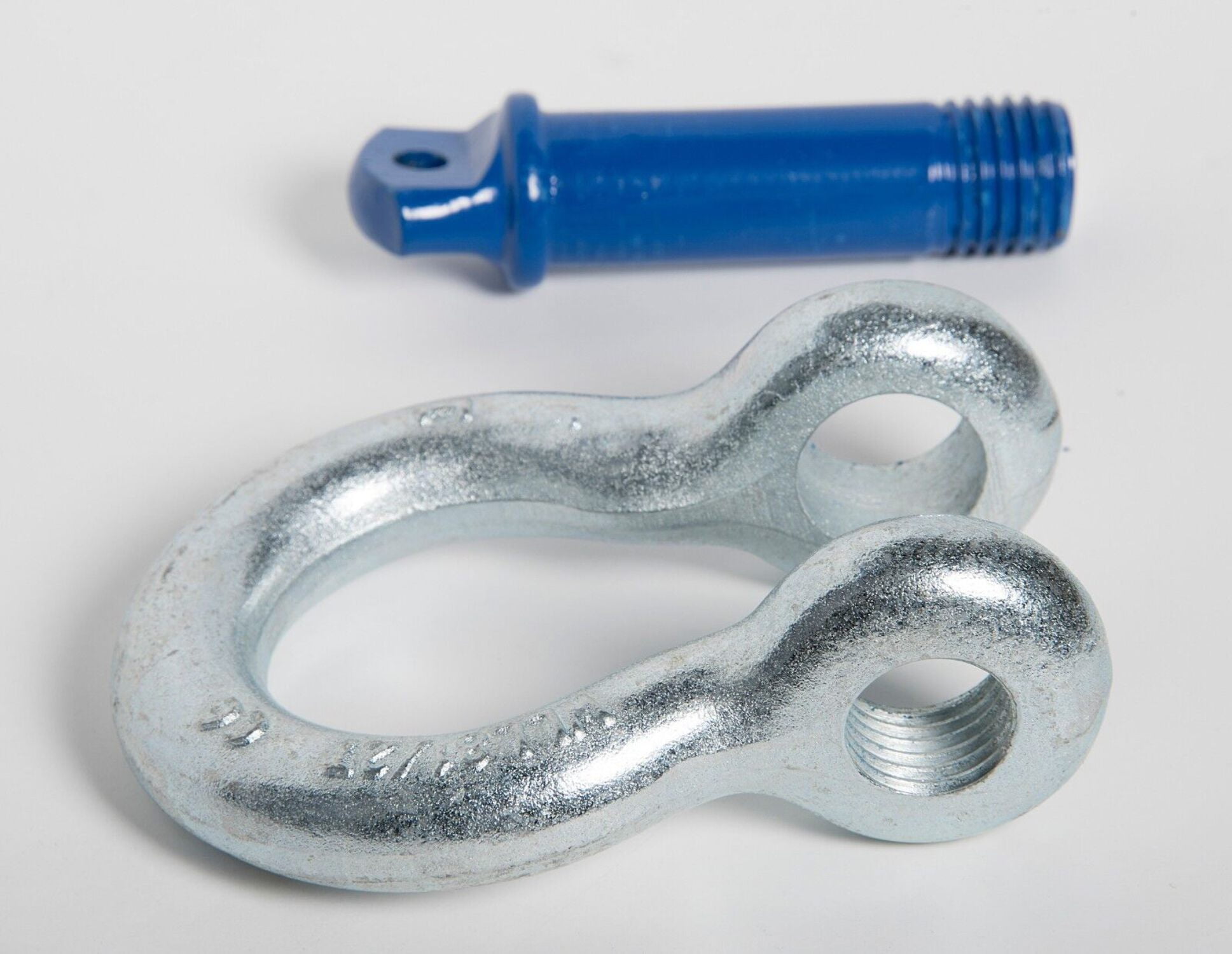 1" D Ring Bow Shackle Screw w Blue Pin Clevis Rigging Jeep Towing 8.5Ton 18500lb