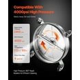 thumbnail image 3 of VEVOR Nettoyeur de Surface pour Laveuse à Pression 16.5 Pouces 4 Roues Acier Inoxydable 4000 Max PSI, 3 of 9