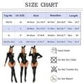 thumbnail image 7 of Aivtalk Teddy Leather Bodysuit for Womens Wet Look Catsuit Shiny Glossy High Cut leotard Ladies Thong Bodycon Jumpsuit Long Sleeve Zipper Clubwear M Black, 7 of 7