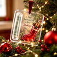 thumbnail image 2 of SDJMa Christmas Cash Gift Ornament, 2D Flat Acrylic Money Holder for Xmas Tree Hanging Decoration, Unique Money Gift for Christmas New Year Party Favors Supplies, 2 of 5