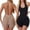 Black, variant on Women's Halter Shapewear Romper Open Back Tummy Control Sleeveless Butt Lifter Shorts One Piece Layer for Night Out L