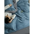 thumbnail image 3 of Zhuge Bed Sheets Set, Bedding Sheets Pillowcases Kit, Twin Bed Set, Hotel Bedding, Home Decor(Blue), 3 of 5