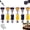 6pcs, variant on Spring-loaded Bit Holder, Anti-drop Magnetic Screw Holder Bits, Magnetic Quick Release Depth Stop Bit Holder, 1/4" Hex Shank Spring-loaded Screw Setter for Impact Driver & Power Drill