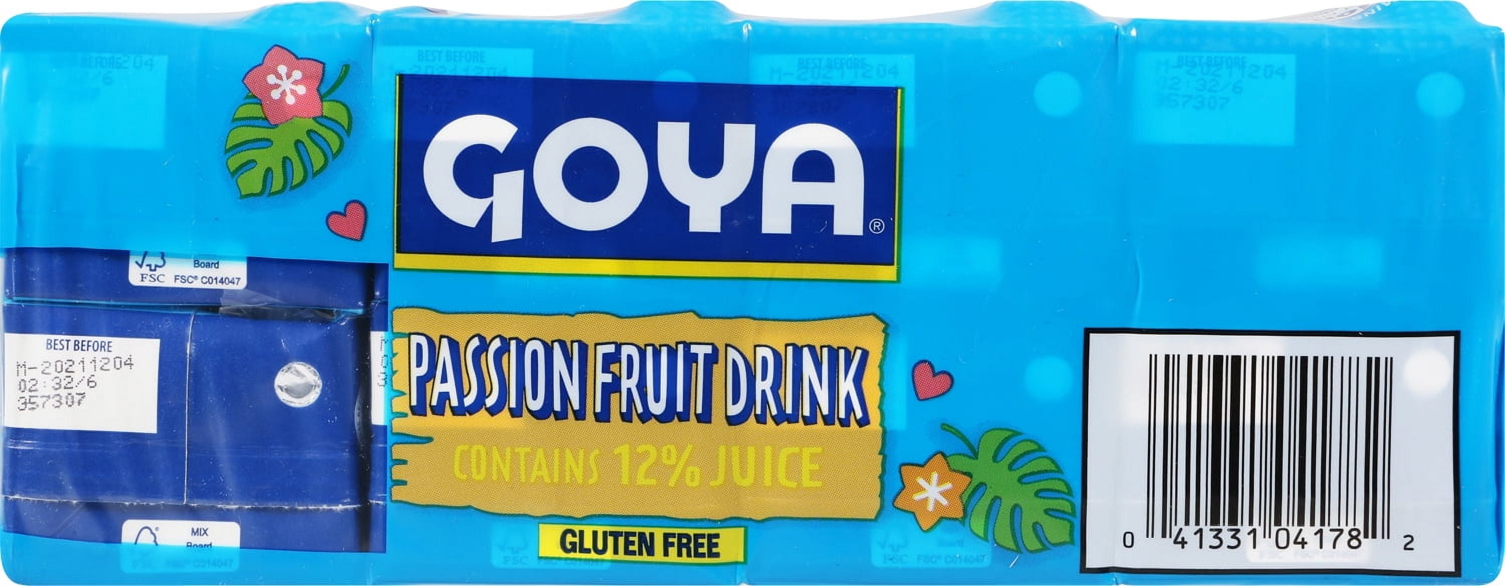 Goya Passion Fruit Drink, 6.76 oz, 8 Pack