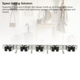 thumbnail image 2 of BIMZUC Mop and Broom Holder, 304 Stainless Steel Wall Mount with 5 Slots and 4 Hooks for Garage and Laundry Room, 2 of 8