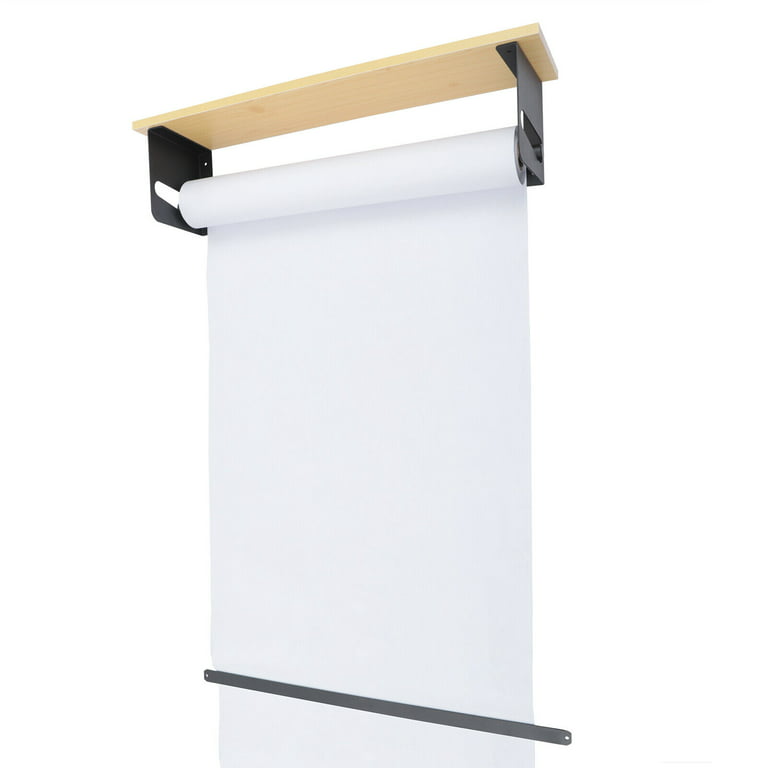 Paper Roll Holder, Butcher Paper Holder, Hanging Note Roll Holder, Kraft  Paper Dispenser, Weekly Menu Board, Message Board Kitchen WHITE 