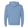 thumbnail image 3 of Fleece Unisex French Terry Heathered Hooded Full-Zip Sweatshirt, 3 of 5