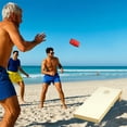 thumbnail image 3 of Costway 4'x 2' Portable Corn Hole Game Board Includes 8 Bean Bags Solid Wood, 3 of 10