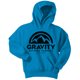 thumbnail image 1 of Sudadera con capucha Gravity Outdoor Co. Youth Logotipo negro zafiro Grande, 1 of 2